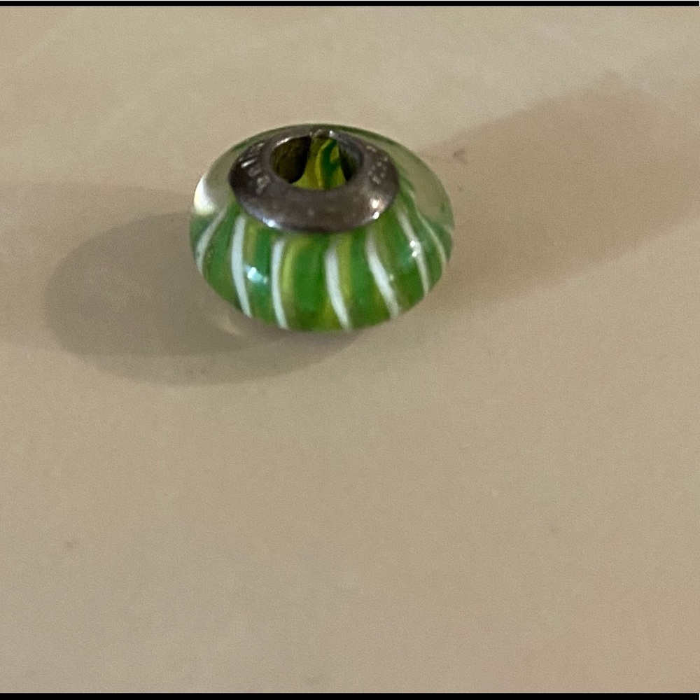 Lime Green Murano Glass Bead